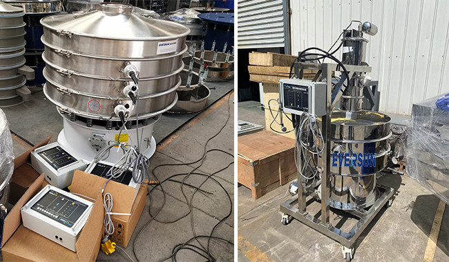 304/316L / Carbon Steel Ultrasonic Vibrating Screen For Fine Screening Cloth