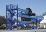Swimming Pool Game Water Adventure Play Equipment Spiral Fiberglass Slide
