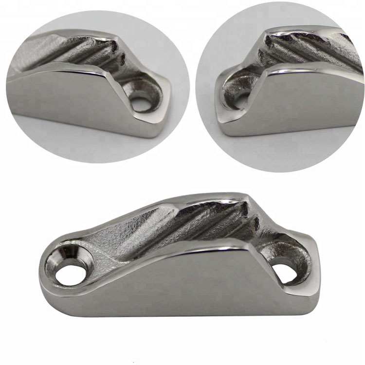Finish Polish Heavy Duty Stainless Steel Mini Boat Sailing Wire Rope Clamp Cleat