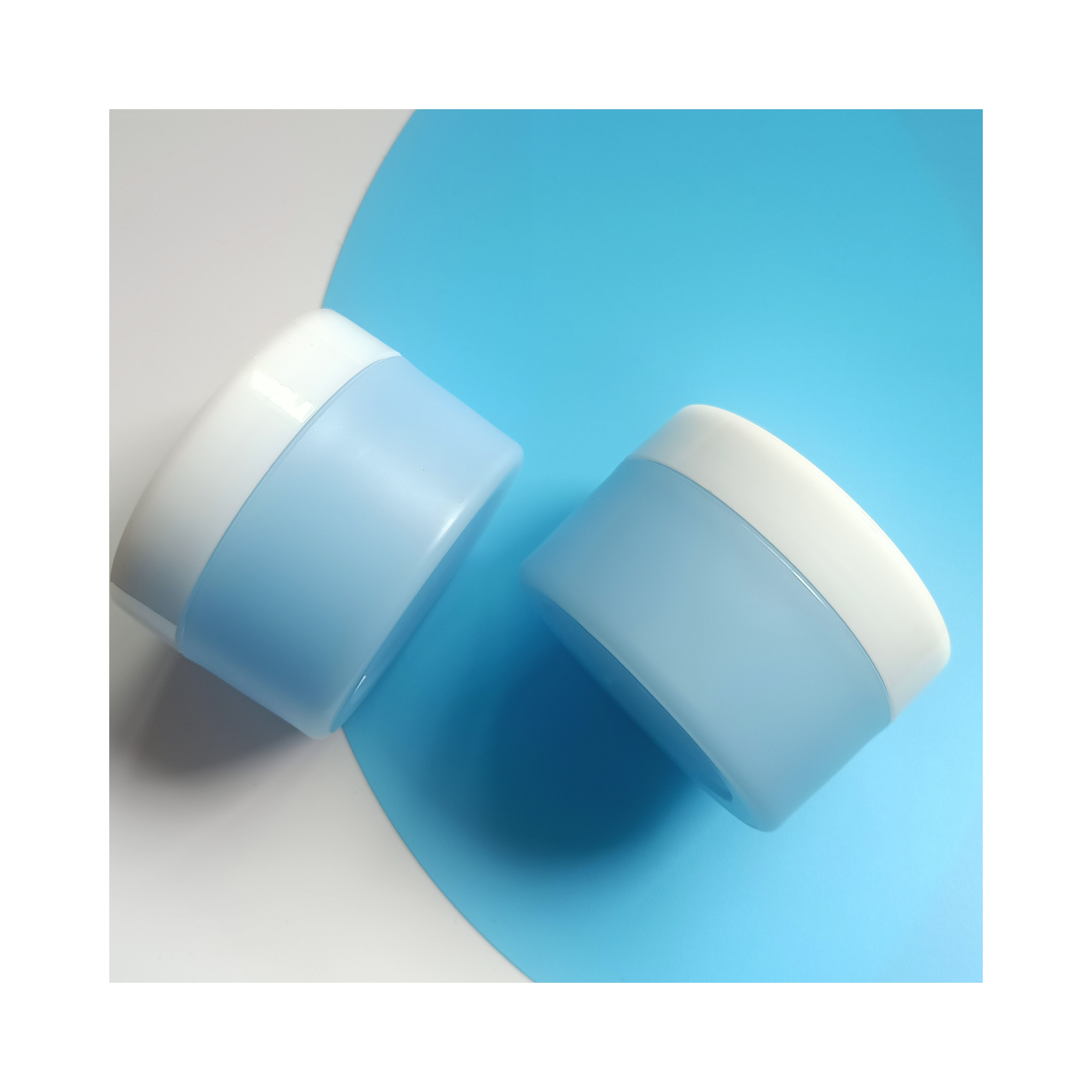 Sample Provided Freely 15ml Double Layers Plastic Jars with Lids PP Plastic Face Cream