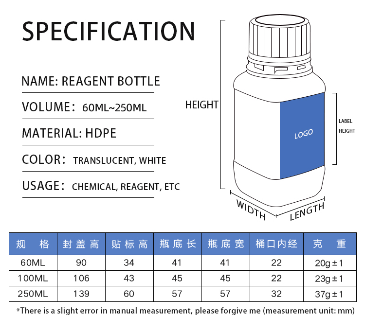 Chemical Reagent Acetic Anhydride Hdpe Lab Bottles Anti Corrosion