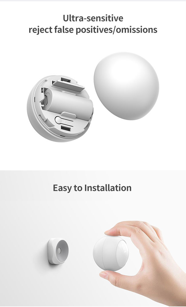 Intelligent Zigbee PIR Motion Sensor Tuya Passive Infrared Motion Sensor 90 Degree Detection