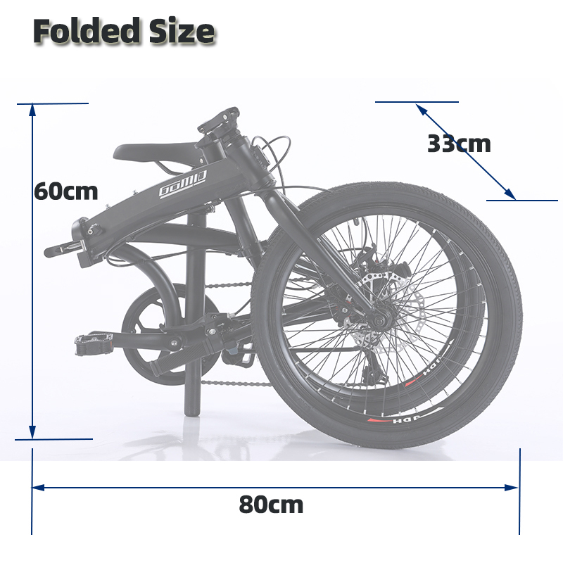 SAIGUAN 6 Speed SL Shift Lever GOMID 20 Inch Folding City Bike for Adult 16KG Gross Weight and Custom Foldable Bicycle