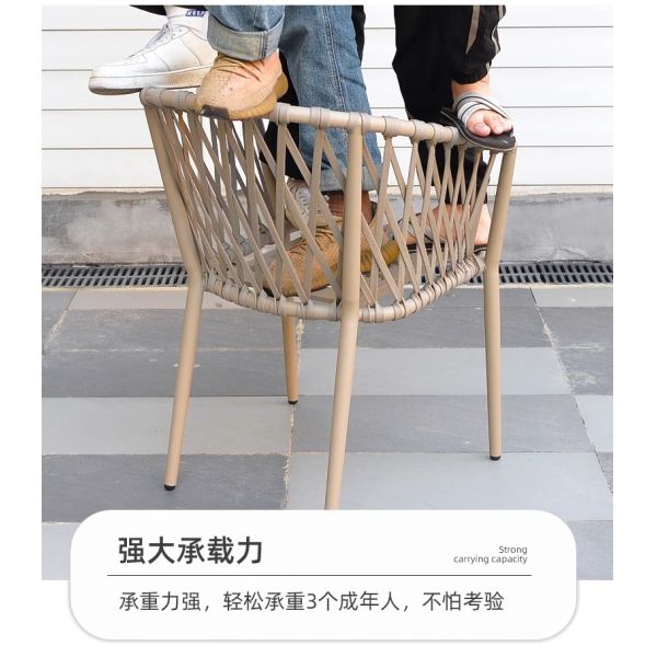 Luxury Nordic-Style Outdoor Furniture Premium Weatherproof Rattan Dining Set For Patio And Garden