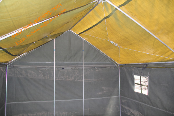 4x6m Outdoor Steel Waterproof Canvas Camping Military Frame Tent