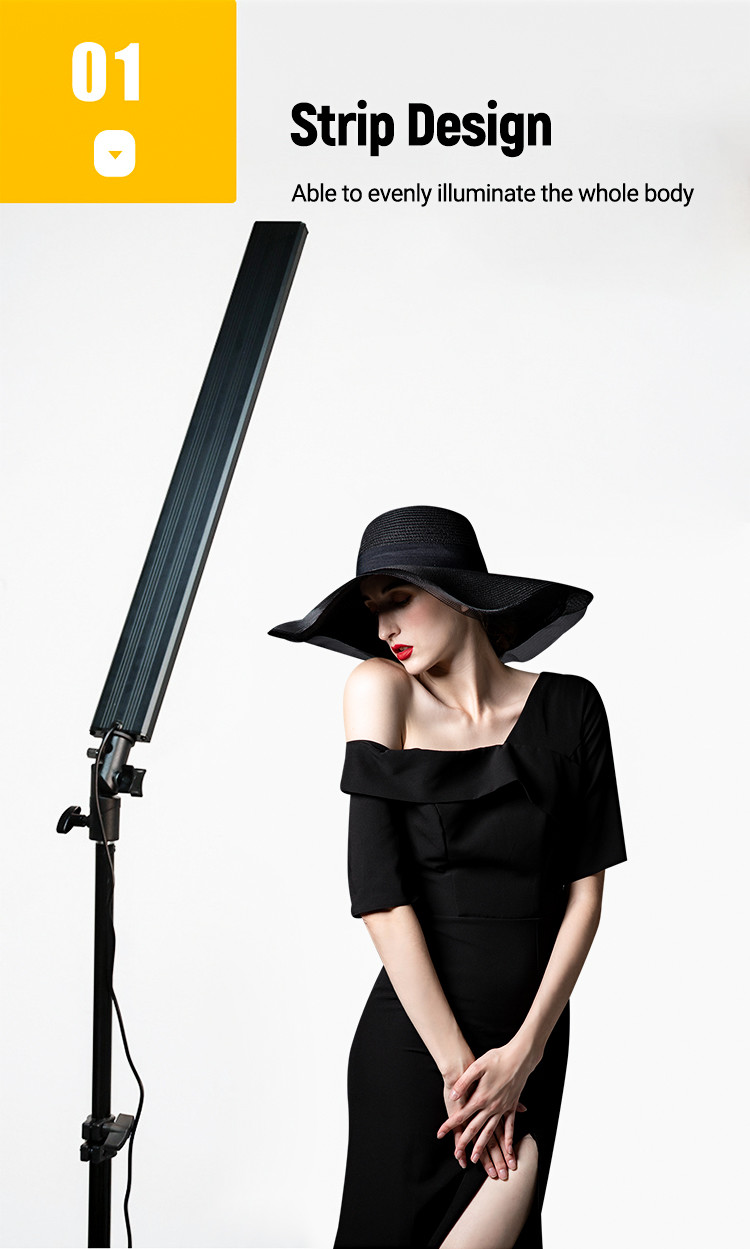 20W Stage Lighting Equipment Adjustable Light Stand Kit With Tripod Photography Studio