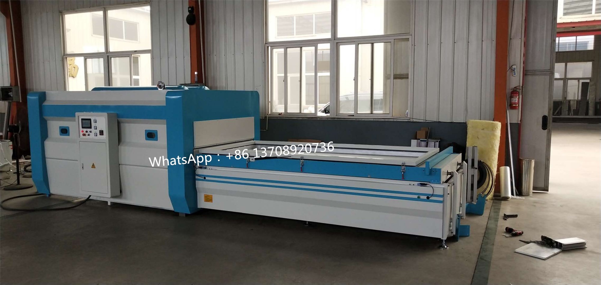 Full auto PVC door cabinet vacuum membrane press machine price