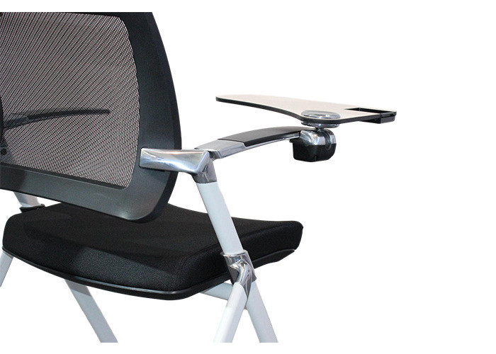 Indoor 4 Wheels Metal Plastic Ergonomic Folding Office Chair