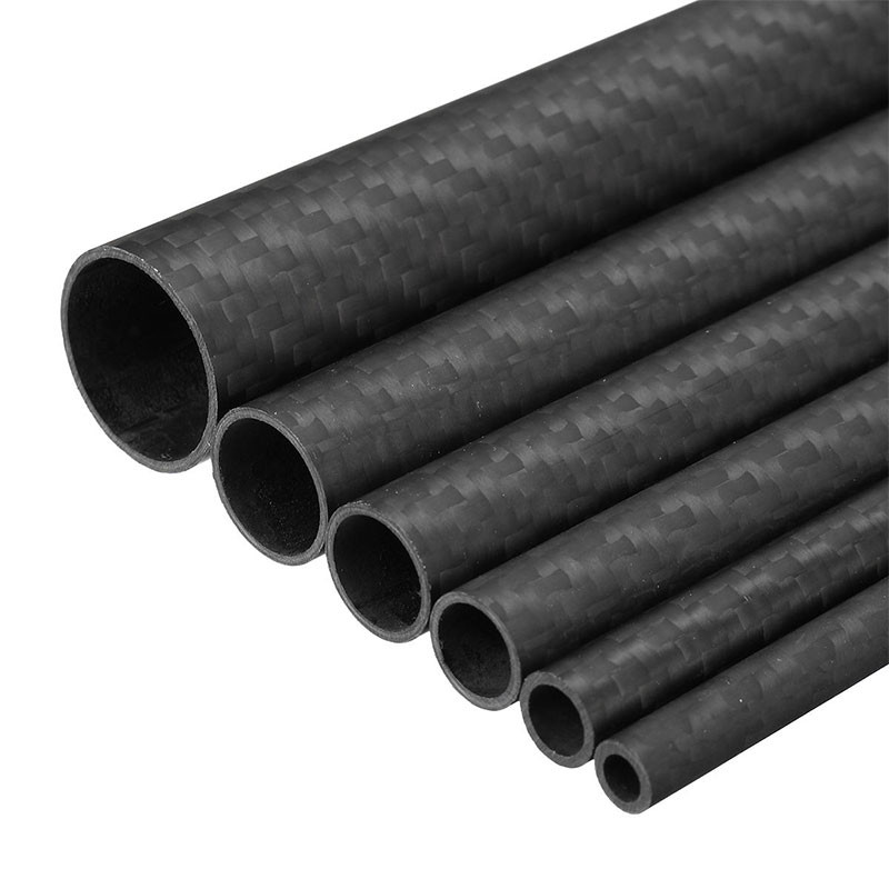 High Modulus 3K Roll Wrapping Carbon Fiber Tube For Sup Kayaking Paddle