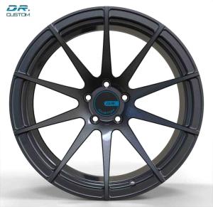 China ET40 Super Deep Concave Wheels Aluminum Matte Black 18 Inch Rims wholesale