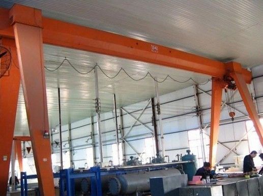 Outdoor Electric Industrial Gantry Crane With Hoist Single Girder A Frame