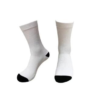 China White Blank Polyester Sublimation Socks For Customized Photos Printing wholesale