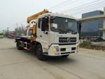 Dongfeng Recovery 6 Ton Wrecker Tow Truck , Flatbed Tow Truck Mounted With 6.3