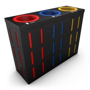 China Modern Industrial 36L Multi Compartment Trash Can wholesale