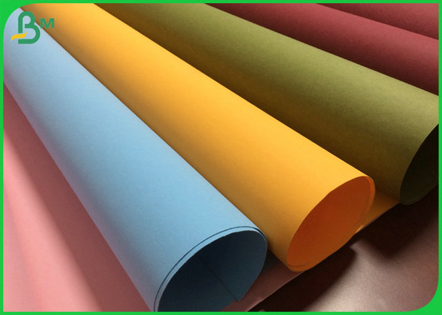 0.55mm Degradable Pink Color Washable Kraft Fabric For Paper bags