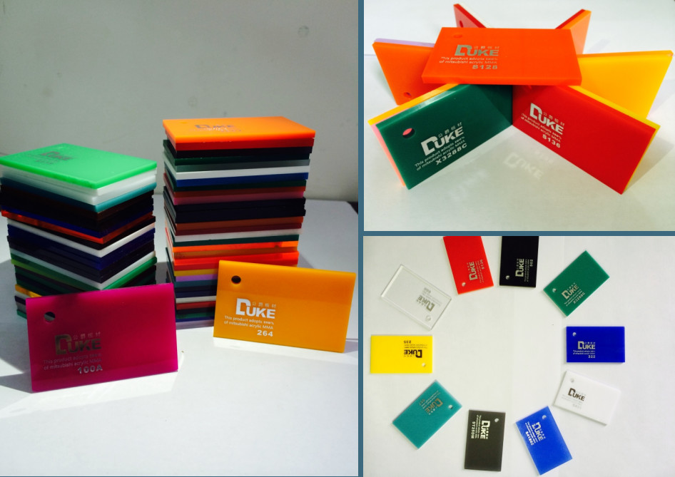 Duke Light Transmittance 93% Perspex Color Acrylic Sheets For Light Sign