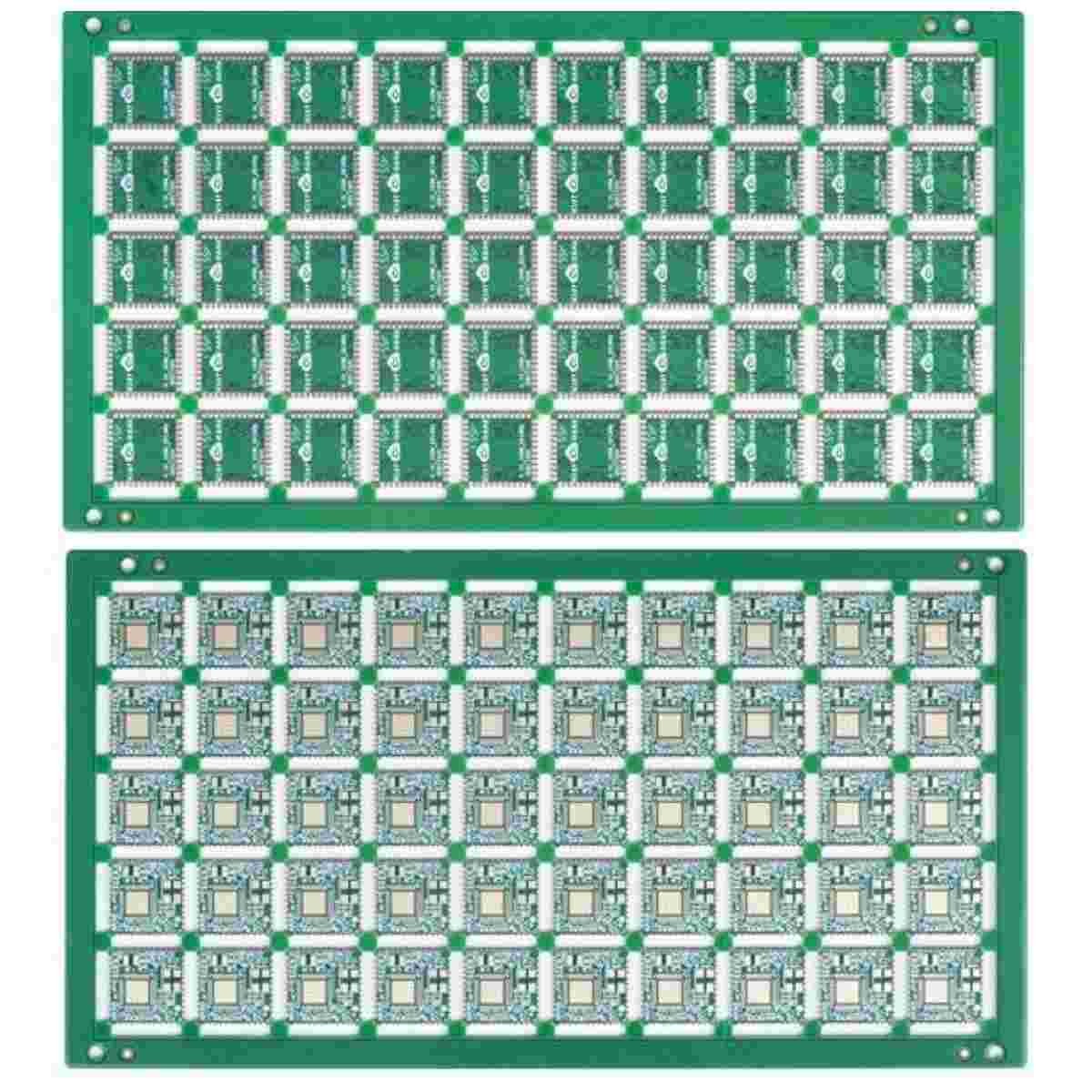 4L Green Ultra Thin PCB Impedance Control Half Hole 3mil 0.8mm