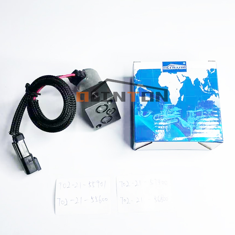 Support OEM Construction Machinery Parts Main Pump Solenoid Valve 702-21-57400 for Excavator PC200-7
