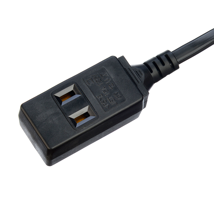 Power Cord Extension Cords 2pin JET Plug With 3 Sockets for Electric Blanket 125V Network N/A Female socket JET 3 waysocket