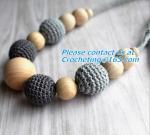Rainbow Crochet necklace, cotton Nursing necklace Fashion Accessory, crochet,