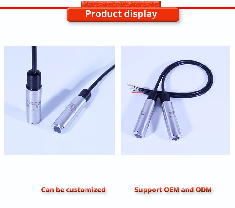 UBPT500-601T Customized Level Gauge Pore Water Pressure Sensor 0.5-100m 0-1000KPa