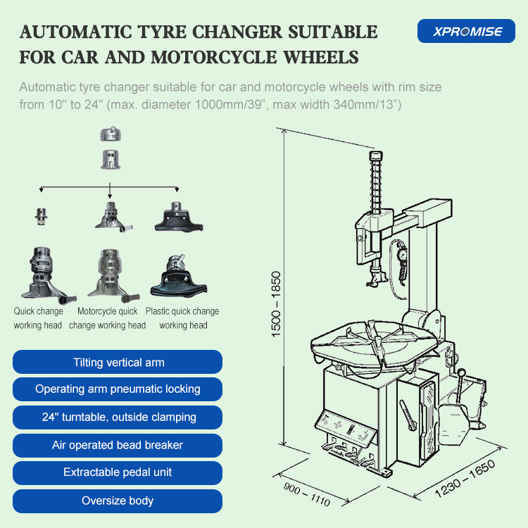 Hot Seal Auto Repair equipment Tire Changer for Car Service Shop