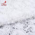 Fashion Dribbling Embroidered Lace Fabric / Lace Netting Fabric