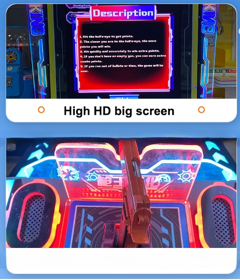 Coin Operated Gun King Game Machine Gun Shooting Arcade Games For Amusement Center