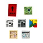 House accessories bricks toys city newspaper map bible print wall scene