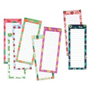 China decorative Grocery List Magnetic Fridge Notepads meal plan 9*3.5 Inch wholesale