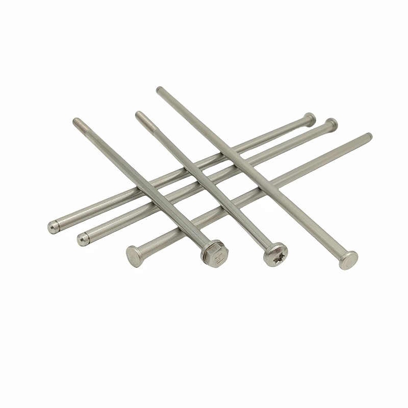 Custom-Made Inner Plum Blossom Extended Bolt Long Screw For Motor Long Screw With Outer Hexagon On Flange Surface