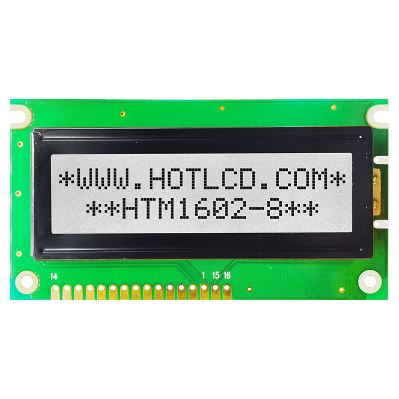 2X16 LCM Character LCD Module With Green Backlight HTM1602-8