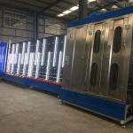 Vertical window glass washer machine