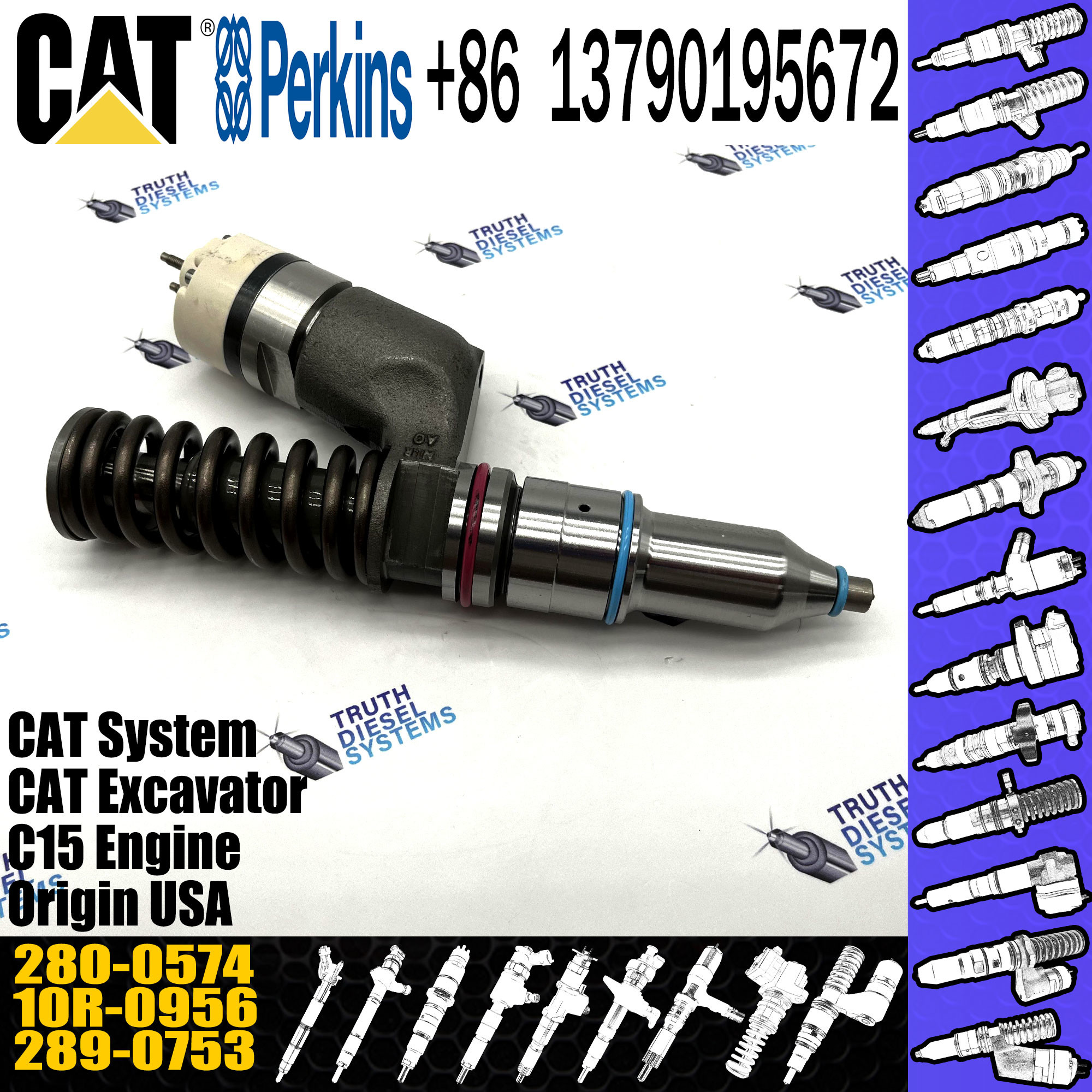 EUI Common Rail Cummins Injectors 374-0756 253-0615 280-0574