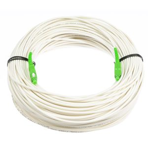 China G657B3 Anti - Bending Fiber Optical Cable Single Mode White Color With LSZH Material wholesale