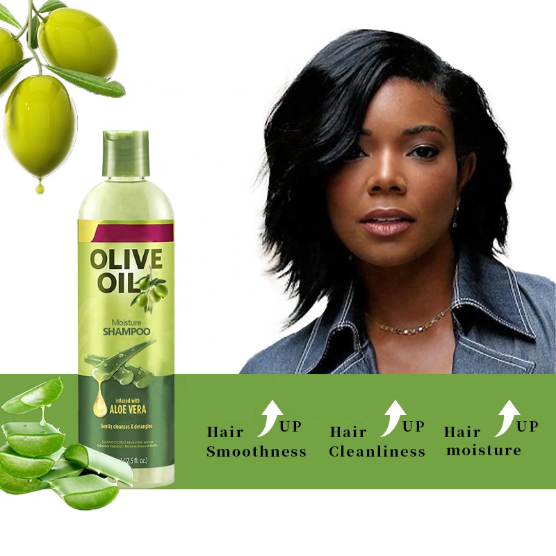 Organic Olive Oil Hair Shampoo and Conditioner for Black Women Lightening Formula