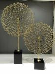 Creative Tree Shape Art Metal Antique 580mm Home Statue Decor