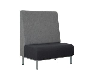China Single Side Fast Food Restaurant Booth Seating Fabric Sofa Furniture Customizable wholesale