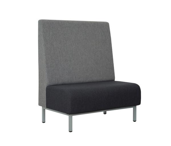 Single Side Fast Food Restaurant Booth Seating Fabric Sofa Furniture Customizabl