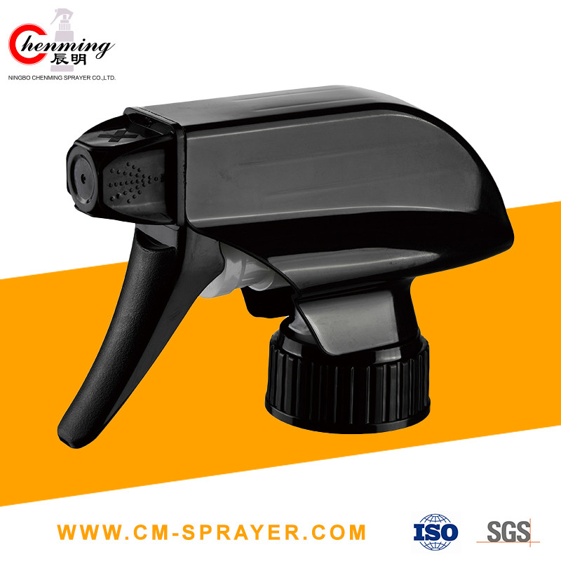 Black Fine Mist Trigger Sprayer Pump 28/410 Black Ratchet Sprayers 0.12CC Car Wash