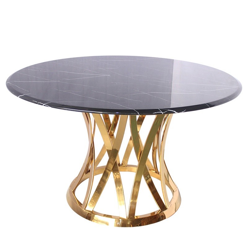 Modern simple light luxury style marble rectangular dining table set for dining room furniture table and chair