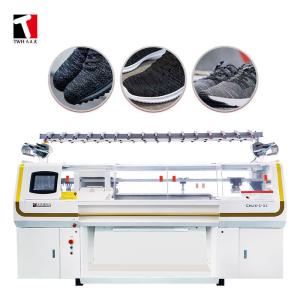 China Shoes Upper Automatic Flat Knitting Machine 60 Inch Three System wholesale