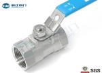 JIS SUS13 SUS316 Industrial Ball Valve Standard 1 Piece Reduced Port Style