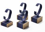 Natural Wood Watch Display Stand / Watch Display Set Silk Screen Logo
