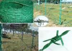 Green Pvc Coated Double Strand Twisted Barbed Wire Farm Use