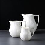 LFGB Porcelain White Teapot Ceramic Teapot Tableware Accessories