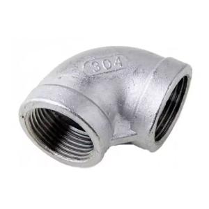 China 1/4''-4.0'' Equal Sanitary Stainless Steel 201 304 90 Degrees Elbow Female Pipe Fitting wholesale