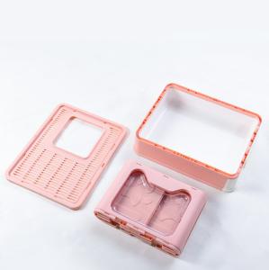 China Plastic Cat Toilet Box Trays Simple Cute Head Cat Litter Foldable wholesale