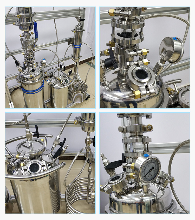 Ethanol Hemp Oil SS304 Closed Loop Extractor Environmental Protection