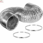 100Mu 25MM Aluminium Foil Flexible Duct For Ventilation